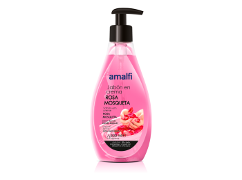 AMALFI HANDZEEP 500ML MET POMP JABON EN CREMA ROSA MOSQUETA