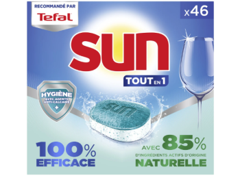 SUN VAATWASTABLETTEN TOUT EN 1 HYGIENE 46 TABS