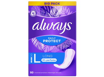 ALWAYS DAILY PROTECT 50ST INLEGKRUISJES LONG 0% PARFUM
