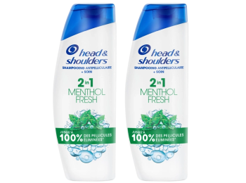 HEAD & SHOULDERS SHAMPOO 2IN1 MENTHOL FRESH 2X300ML