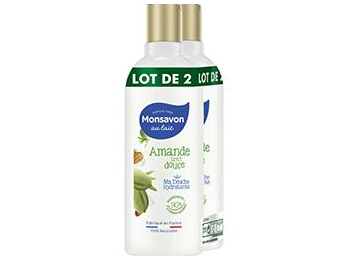 MONSAVON DOUCHE AMANDE LOT DE 2 X 300ML