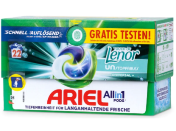 ARIEL ALL IN 1 PODS LENOR UNSTOPPABLES 22SC