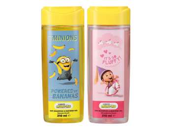 MINIONS DESPICABLE ME SHAMPOO & SHOWER GEL 210ML ASSORTIMENT 12ST
