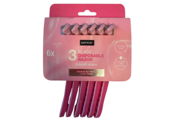 SENCE WEGWERPBARE SCHEERMESJES 6ST TRIPLE BLADES