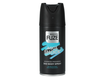 BODY-X FUZE DEO SPRAY 150ML AQUA SHOCK