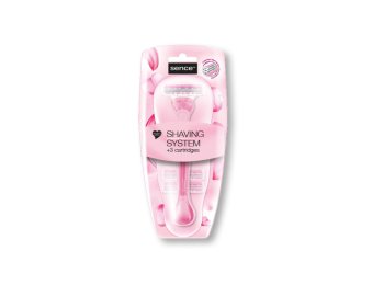 SENCE SCHEERMESJE WOMEN 1 APPARAAT+ 3 REFILLS TRIPLE BLADES