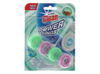 AT HOME CLEAN TOILETBLOK 40GR POWER RINGS PINE POWER