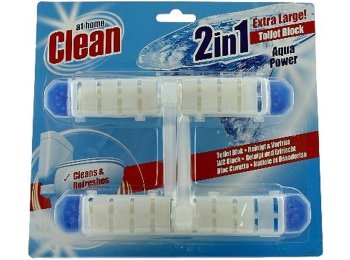 AT HOME CLEAN TOILETBLOK AQUA EXTRA LARGE 2 X 50GR