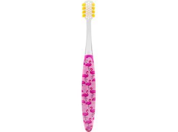 BETTER TOOTHBRUSH TANDENBORSTEL SOFT KIDS 4-10 JAAR FLAMINGO