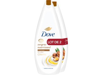DOVE DOUCHE LOT DE 2 SURGRAS NOURRISSANT MET ARGANOLIE 750ML