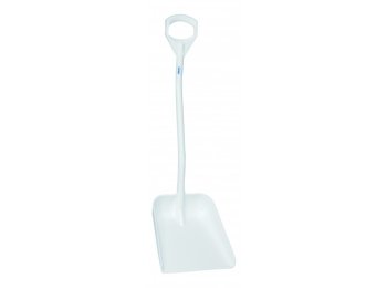 VIKAN SCHOP KORTE STEEL WIT ( 115 CM) 380X340X90 MM