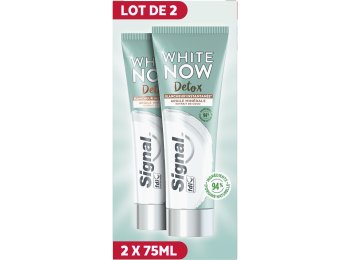 SIGNAL TANDPASTA WHITE NOW DETOX LOT DE 2 EXTRAIT DE COCO