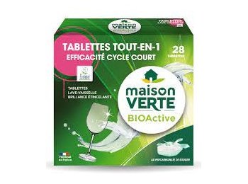 MAISON VERTE VAATWASTABLETTEN 28ST NATRIUMPERCARBONAAT