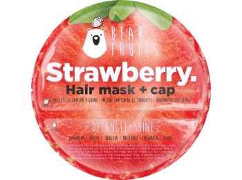 BEAR FRUITS STRAWBERRY REUSABLE CAP + HAIRMASK 20ML STRAWBERRY