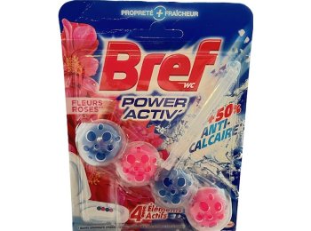 BREF WC BLOK POWER ACTIV 50GR FLEURS ROSES