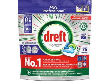 DREFT VAATWASTABS PLATINUM ALL IN ONE 75 STUKS REGULAR