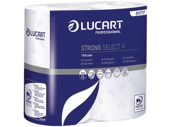 TOILETPAPIER STRONG LUCART 4-L 14 X 4 ROLLEN 140 VEL (811717)