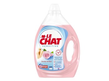 LE CHAT VLOEIBAAR WASMIDDEL SENSITIVE DOUCEUR DE ROSE 42SC 1,89L