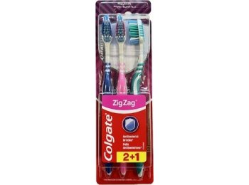 COLGATE TANDENBORSTEL 3ST ZIGZAG MEDIUM 2+1