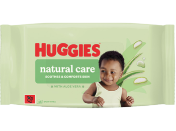 HUGGIES BABYDOEKJES NATURAL CARE 56 ST ALOE VERA