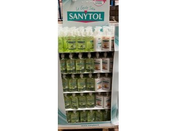 DISPLAY SANYTOL HANDZEEP ANTIBACTERIEN 340 ST