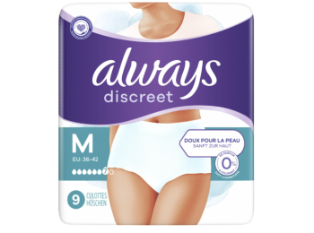 ALWAYS DISCREET 9 BROEKJES MAAT M 36-42