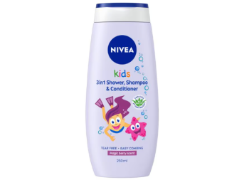 NIVEA KIDS 3IN1 MAGIC BERRY SCENT 250ML DOUCHE,SHAMPOO & CONDITIONER