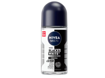 NIVEA MEN DEO ROLLER BLACK & WHITE INVISIBLE 50ML