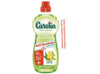 CAROLIN ALLESREINIGER ANTI BACTERIEN SANS JAVEL EUCALYPTUS 1L