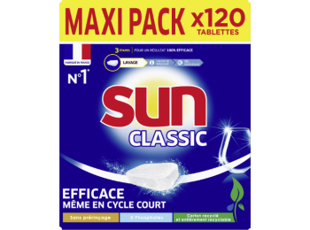 SUN VAATWASTABLETTEN CLASSIC CITRON MAXI PACK 120 TABS