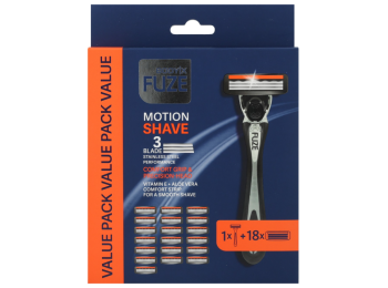 BODY-X FUZE 1 SCHEERMES + 18 REFILL MESJES TRIPLE BLADES
