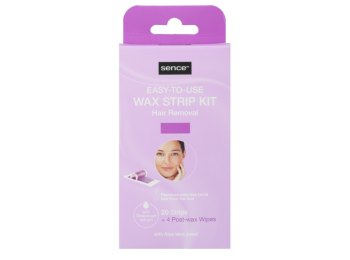 SENCE WAX STRIP KIT FACE 20 STRIPS + 4 POST WAX WIPES