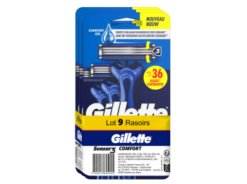 GILETTE SENSOR 3 COMFORT WEGWERPSCHEERMESJES 3X3PCS