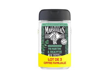 LE PETIT MARSEILLAIS DOUCHE 3X250ML PIN MARITIME & EUCALYPTUS