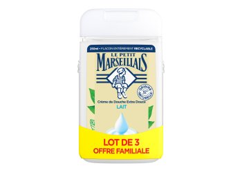 LE PETIT MARSEILLAIS DOUCHE 3X250ML LAIT