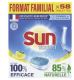 SUN VAATWASTABLETTEN TOUT EN 1 CITRON FORMAT FAMILLIAL 58 TABS
