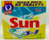 SUN VAATWASTABLETTEN 3 IN 1 60 ST + 25 GR. LEMON