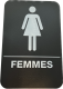 PLAQUE SIGNALETIQUE TOILETTES FEMMES