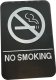 PLAQUE SIGNALETIQUE TOILETTES NO SMOKING