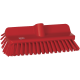VIKAN SCHUURBORSTEL ROOD MET BORSTELHOEK      MEDIUM 110X145X245 MM