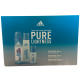 ADIDAS GIFTSET PURE LIGHTNESS DEODORANT 150ML + EDT 30ML + EDT 75ML
