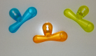 CLIP TRANSPARANT GEEL MAGNETISCH