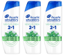 HEAD & SHOULDERS SHAMPOO 2IN1 MENTHOL FRESH 3X 300ML