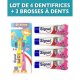 SIGNAL MIXDOOS KIDS 4 X TANDPASTA + 1 X  TANDENBORSTEL ( 3-PACK)    