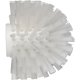 VIKAN WORMHUISBORSTEL WIT ZACHT 120MM         D 135 MM - MEDIUM POLYESTER