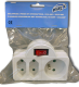MAGIC 3-VOUDIGE STEKKERBLOK MET SCHAKELAAR 1X16 AMP + 2X2,5 AMP
