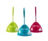WC SET DRIEHOEK CRYSTAL WIT/ZWART