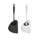 SET DE TOILETTES TRIANGULAIRE CRISTAL BLANC/NOIR