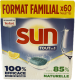 SUN VAATWASTABLETTEN TOUT EN 1 CITRON 60 TABS FORMAT FAMILIAL