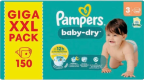 PAMPERS BABY DRY LUIERS MAAT 3 (6-10KG) 150PCS GIGA XXL PACK